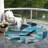 Machine Washable Indoor/Outdoor Xhevrie Teal Rug-1549466150