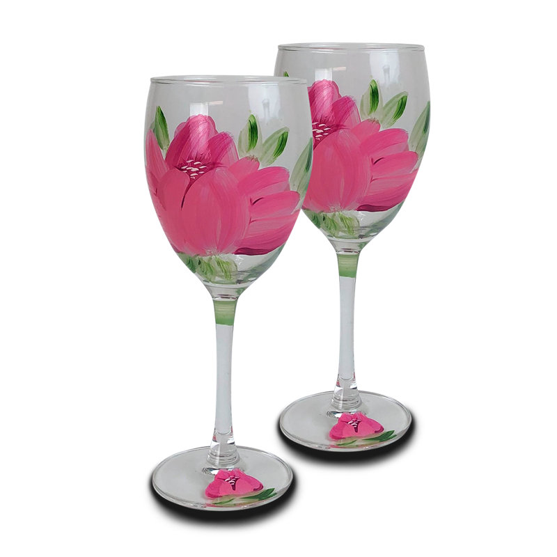 Peony 11oz. Wine Glass Set