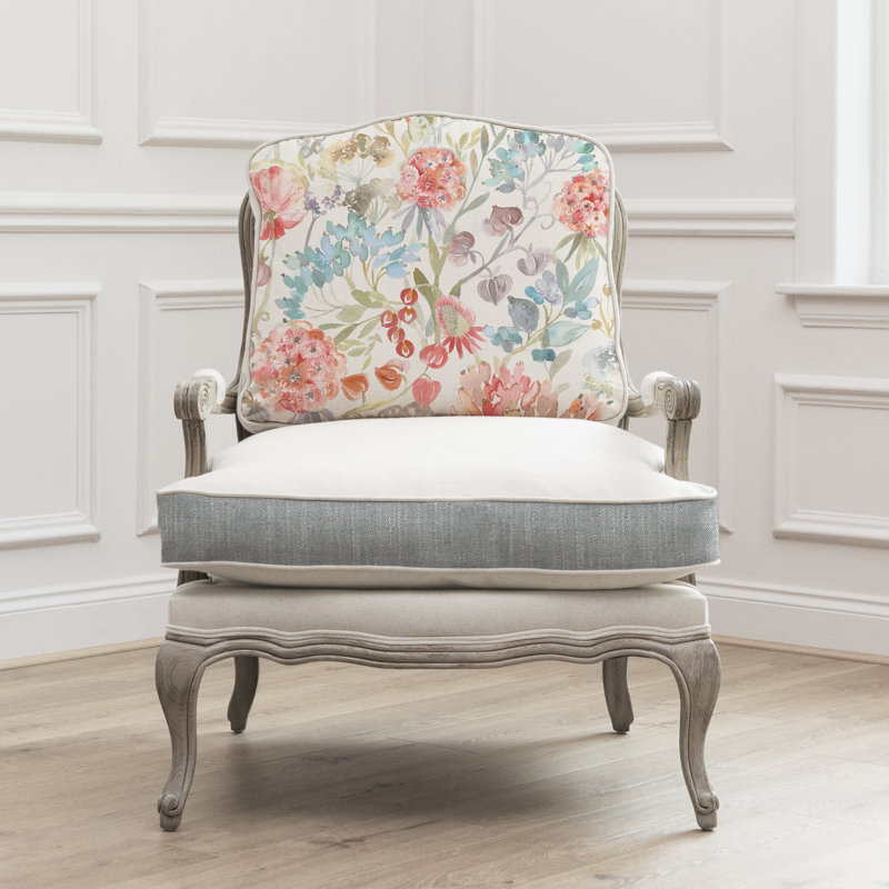 Upholstered Armchair, Grey