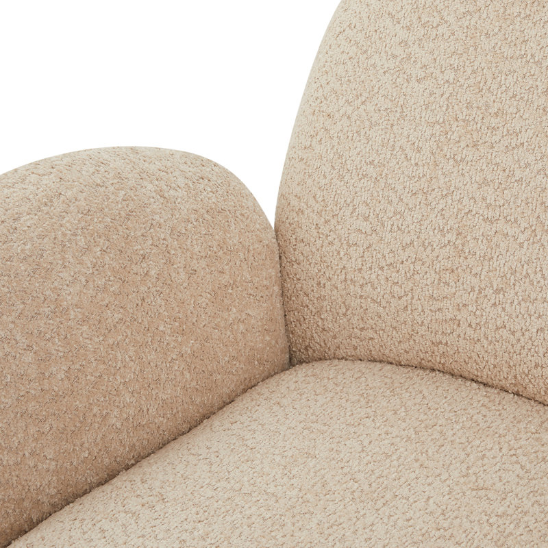 Chaise d'appoint pour le salon avec fonction pivotante, Beige