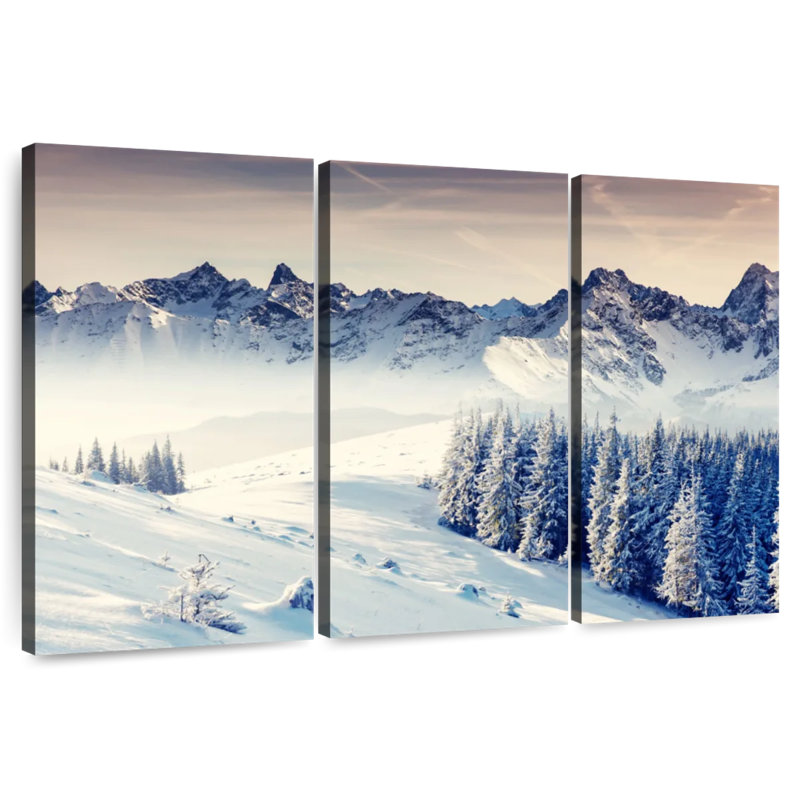 Alvord Winter Snowy Mountains, H 32 po x l 50 po