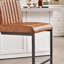 Tabouret de bar en similicuir - structure en métal robuste et siège rembourré, sièges élégants pour îlot de cuisine, bar à domicile et salle à manger, 2 ensembles-69487949