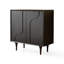 Armoire d'appoint moderne en bois massif noir-1004298311-1004298309
