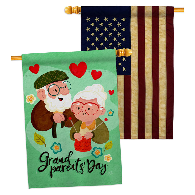 Double Sided 40'' H x 28'' W Polyester House Flag