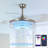 42'' Tarquinia 4 - Blade LED Ceiling Fan with Remote Control, Bluetooth and Speaker