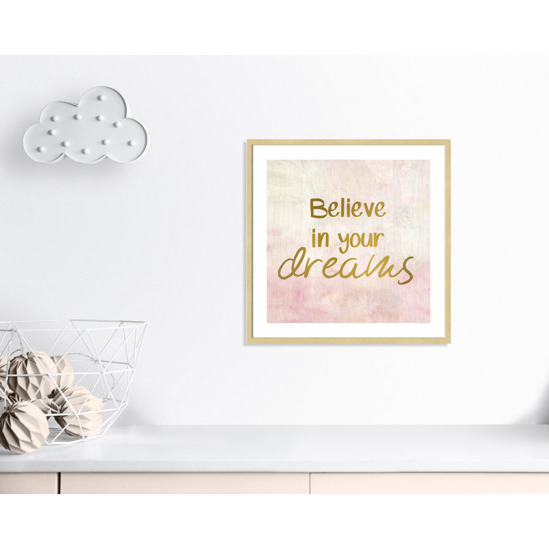 Rêves de licorne 2, H 26,5 po x l 26,5 po x P 1,19 po, Cadre boîte champagne