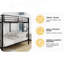 Lit superposé en fer carré multifonctionnel, structure en métal robuste résistant à l'usure, idéal pour optimiser l'espace vertical dans n'importe quelle pièce - grand-901431888-901431902