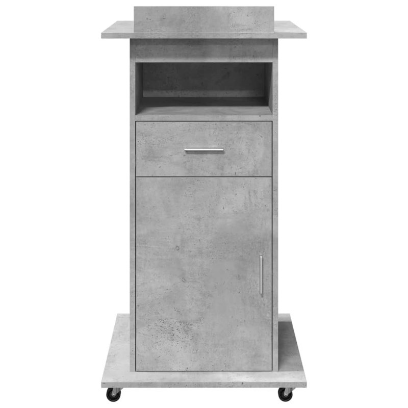 107cm Wood-based Material Lectern, Concrete grey