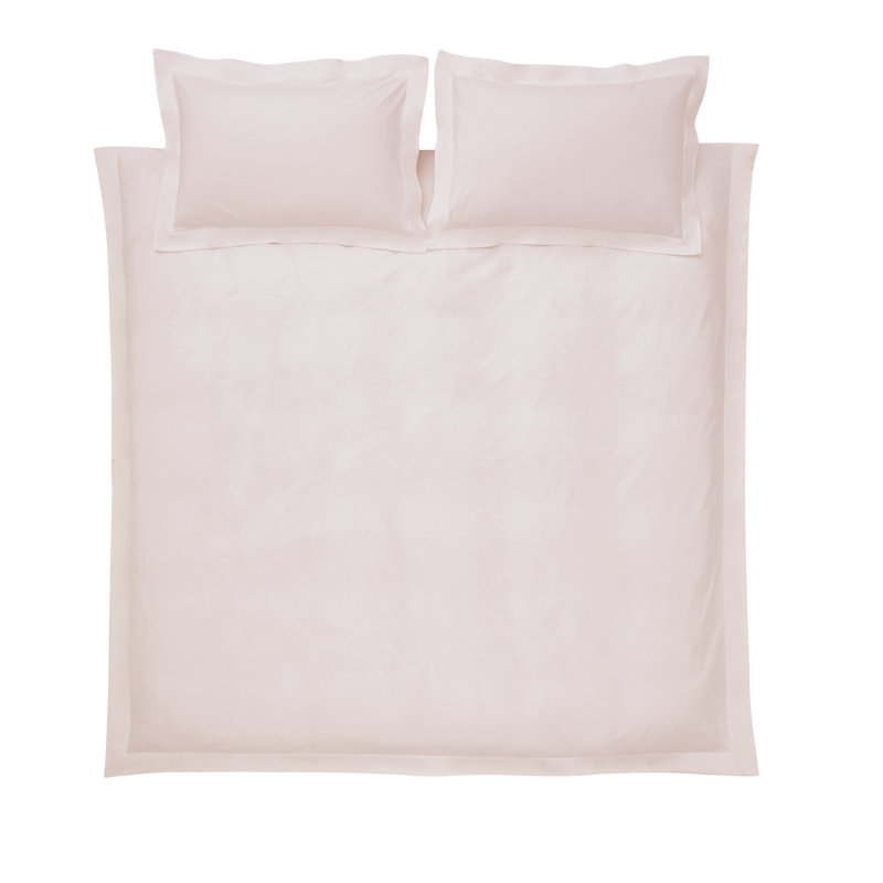 400 Thread Count 100% Cotton Sateen Fitted Sheet, Super King (6'), Blush