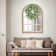 Distressed Solid Wood Arch Mirror