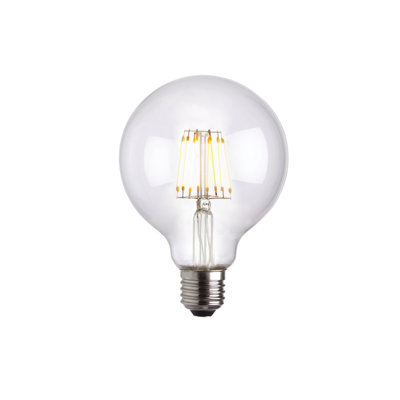 6W E27 ES G95 Globe LED Dimmable Bulb - 650lm 2700K Warm White