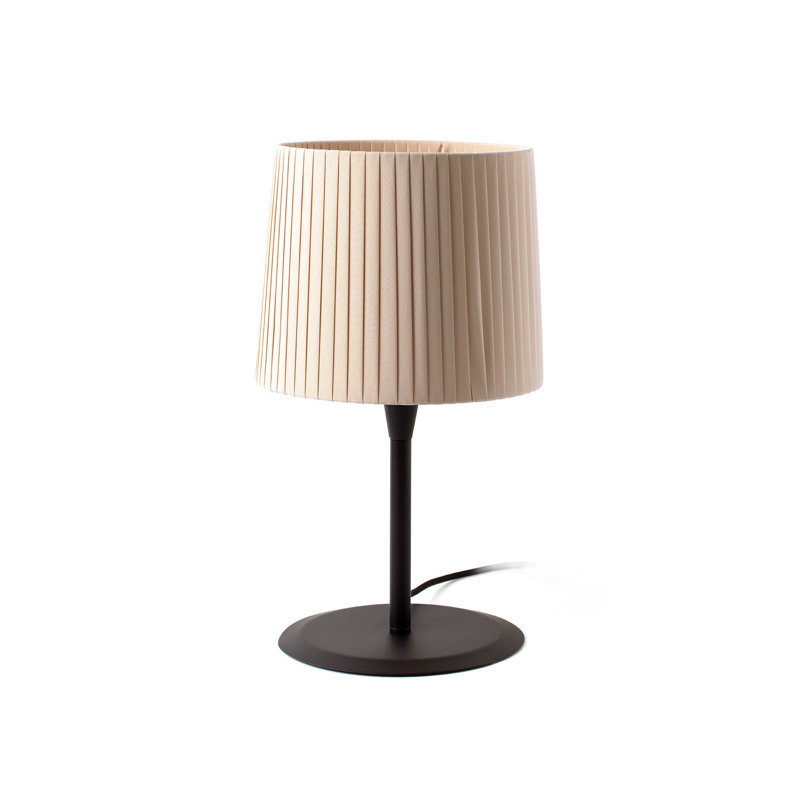 Lampe de table Samba, Noir, Beige, H 19,5 po x l 9,8 po x P 9,8 po