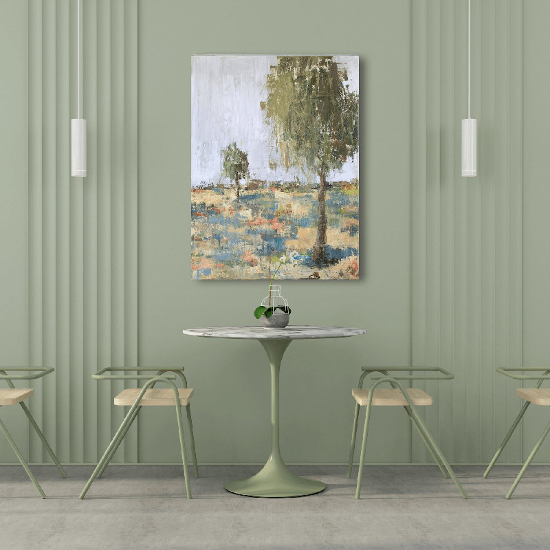 Spring Day II - Artist Enhanced Canvas Print, 41.5" H x 31.5" W x 1.75" D, White Framed Canvas