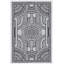 Tapis blanc et noir Aucun-1163620585
