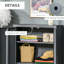 Armoire de vestiaire industrielle grise - Livrée avec 3 tablettes pour console de rangement avec articles