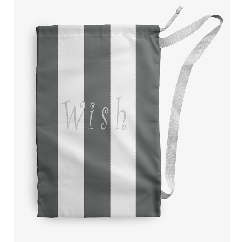 Fabric Laundry Bag with Handles, Medium (36" H x 28" W), Gray