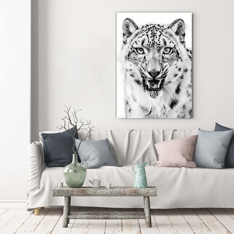 Snow Panther - Wrapped Canvas Print