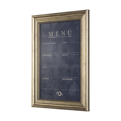 Imprimé texturé encadré à la main, menu II