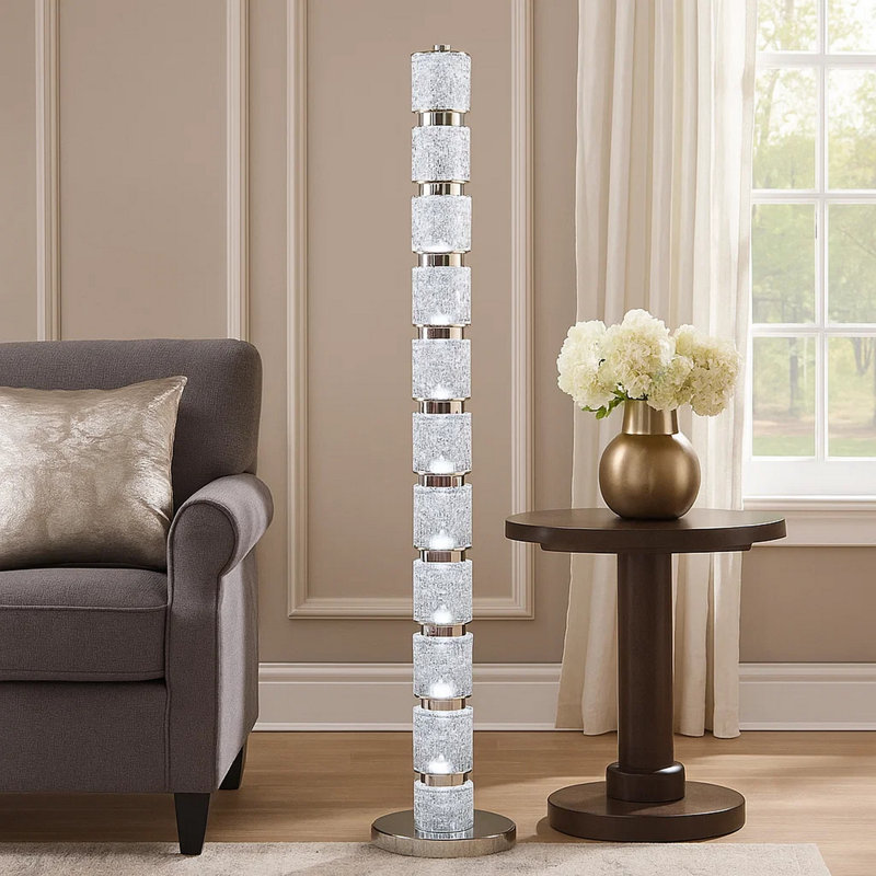 Mayleen Nickel Floor Lamp
