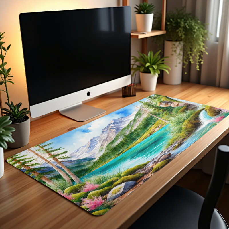 Polyester Desk Pad, 14.4x12.1