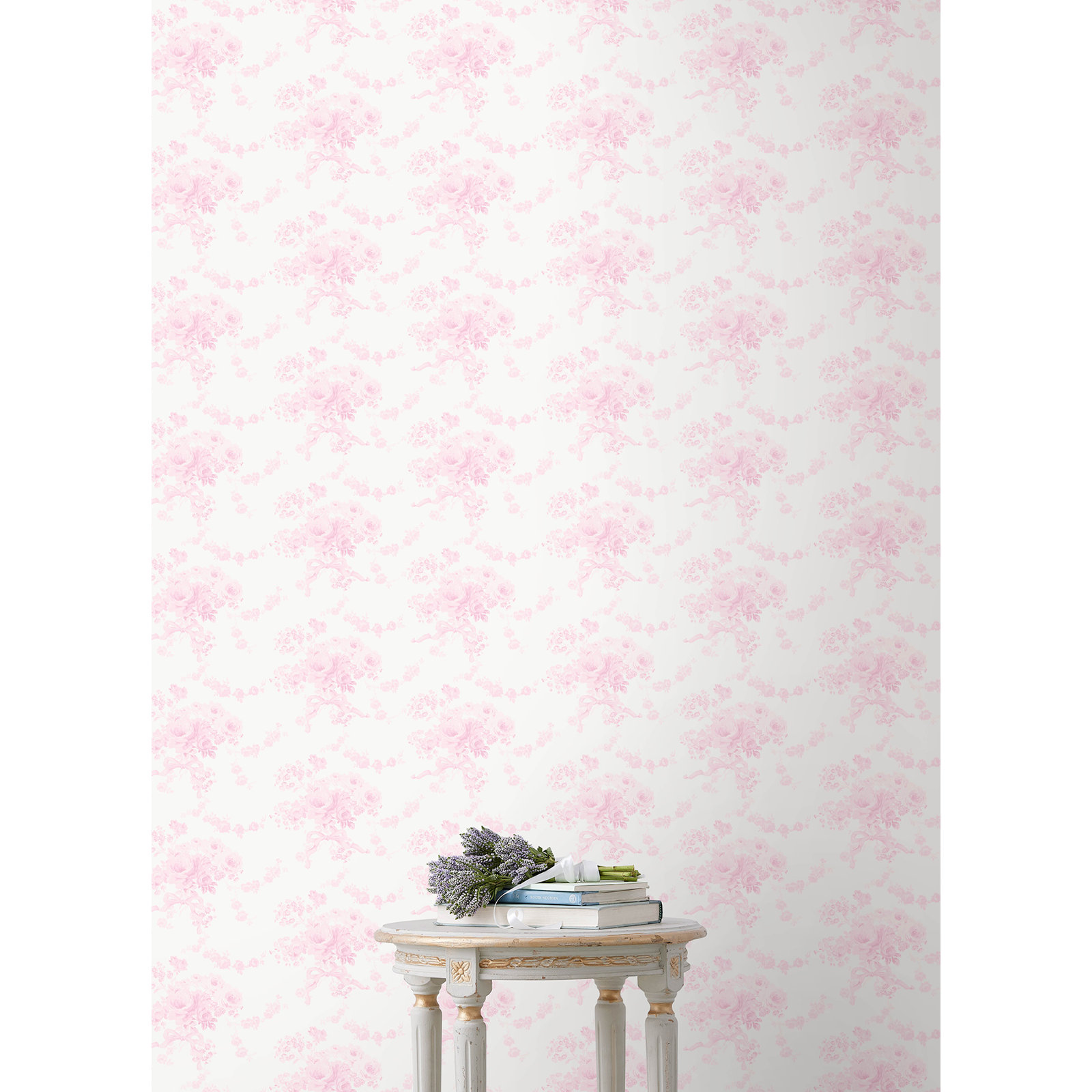 Pasadena Ikat Breezy Pastel Wallpaper, Pink