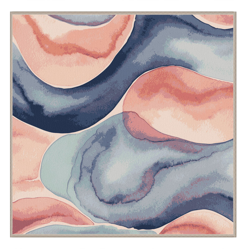 Ocean Veil Rug, Square 3'