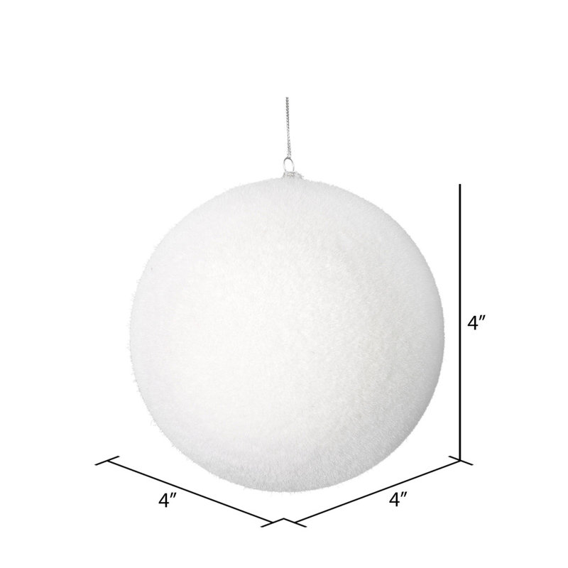 Ornement boule floquée