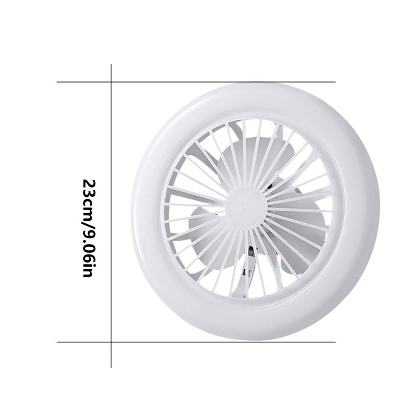 Ventilateur de plafond à lumière basse avec ventilateur Kondieu, A