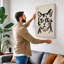Cat Face Minimalist - Wrapped Canvas-470910093-470910199