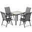 Steel Patio Dining Set Table,