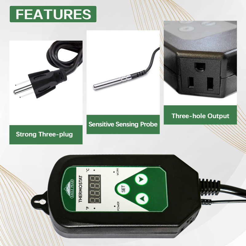 Thermostat EAGLE PEAK noir