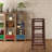 4-Step Sharatan Folding Wooden Step Stool Ladder