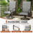 4-Person Metal Outdoor Dining Set with 39" Round Table & Comfortable Textilene Sling Swivel Chairs - Sturdy Patio Furniture for Garden-1351199217