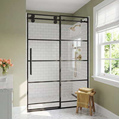 Elan 64" Frameless Sliding Shower Door