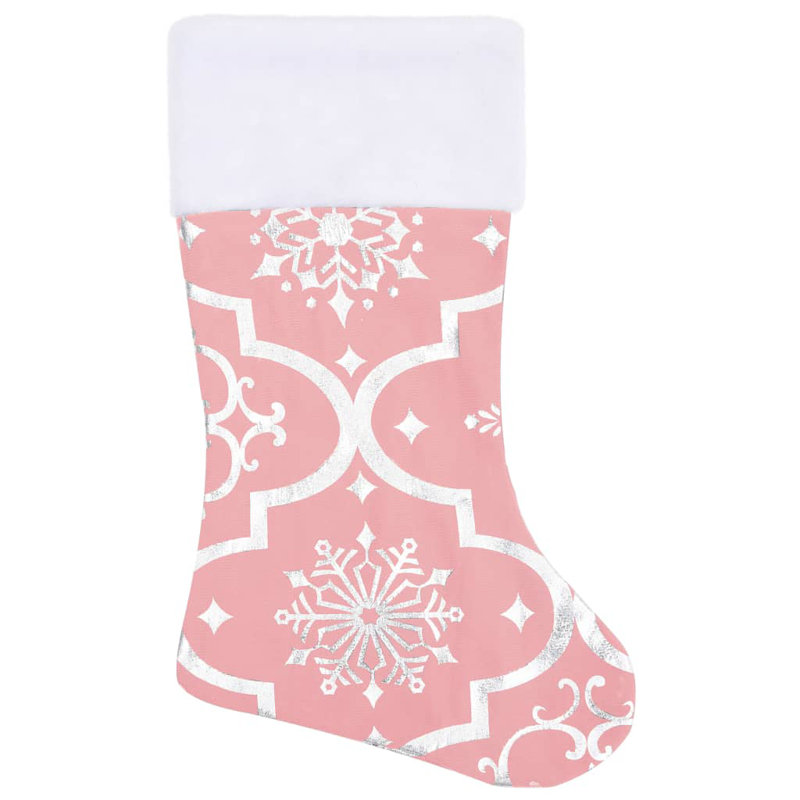 Tapis d'arbre de Noël artificiel Luxury, Rose, H 59 po x l 59 po