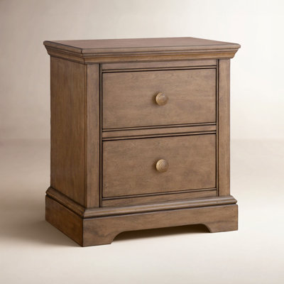 Charter 2 Drawer Solid Wood Nightstand