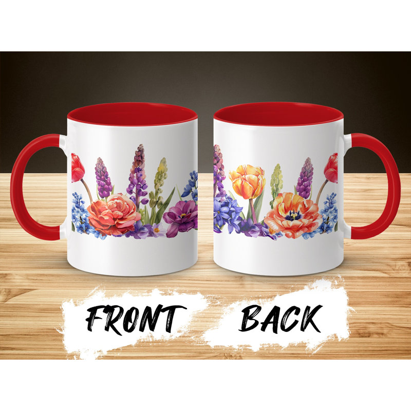 Ceramic Coffee Mug, Red