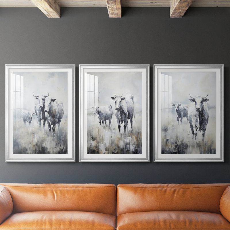 ANIMALS Series CCLX - Impression encadrée sur mesure de qualité supérieure - 3 pièces, H 21 po x l 30 po