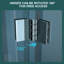 Porte de douche en verre trempé de l 36 po x H 72 po - Revêtement anticorrosion, insonorisant Space Optimizer,