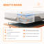 Lit réglable Zero Gravity avec matelas hybride de 14 po, massage, télécommande sans fil, contrôle des applications, Zero Gravity, éclairage sous le lit, ports USB et de type C des deux côtés-87636134