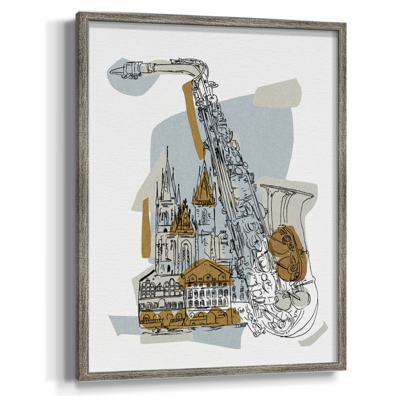 Rehearsal II Framed Print - Solid Wood, 11" H x 9" W