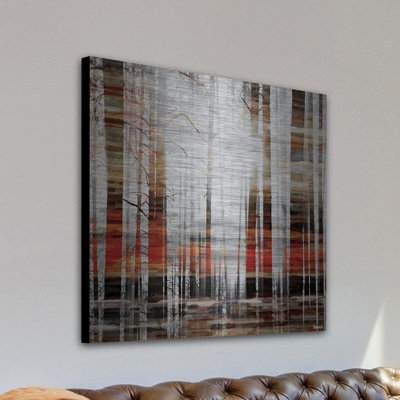 «Sunlight Through The Trunks» par Parvez Taj - reproduction sur métal