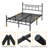 Full Metal Bed Frame with Headboard, Underbed Storage, No Box Spring Needed, Easy Assembly-1676807765-1631339716