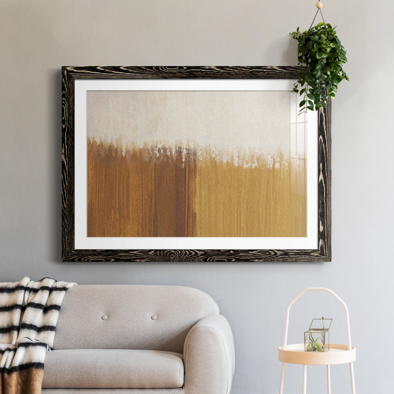 Sundown - peinture encadrée, H 31,5 po x l 23,5 po x P 1,5 po, Cadre noir