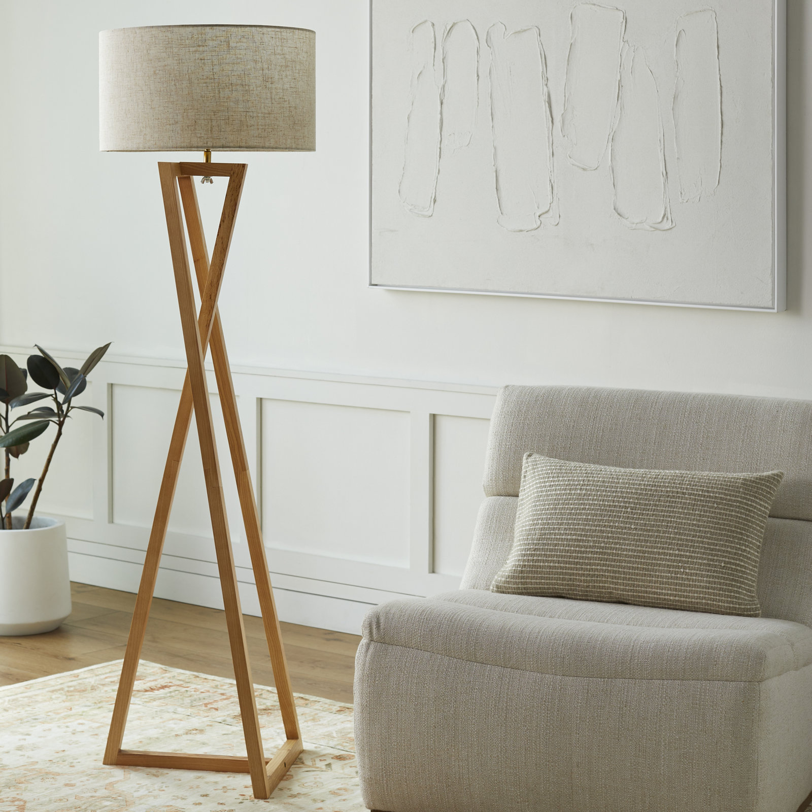 Kigali 62.5'' Wood Floor Lamp