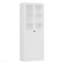 Armoire de cuisine 72 po en métal avec portes et tablettes, grand organisateur de rangement réglable robuste, armoire autoportante sans outil pour le salon, la salle de bain, blanc