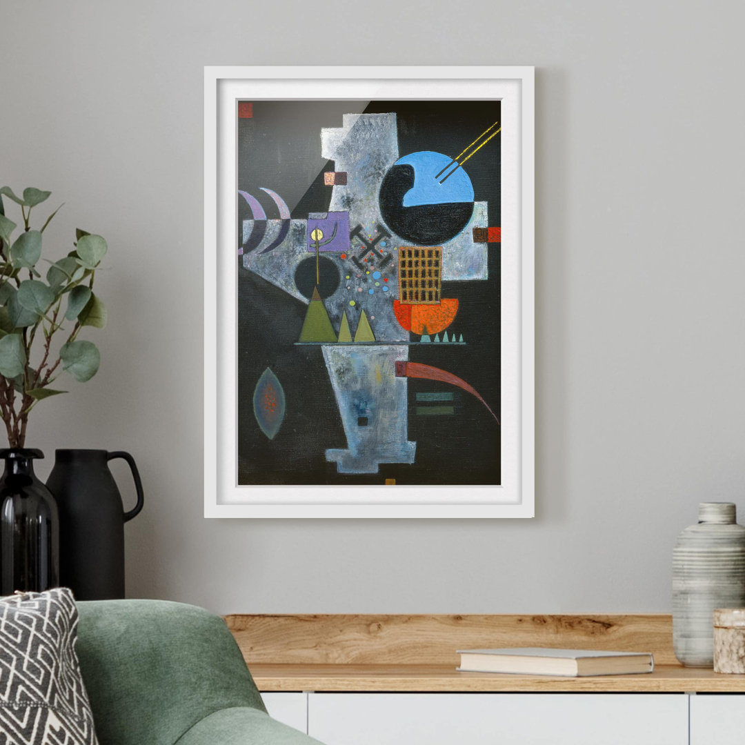 Gerahmtes Poster Die Form des Kreuzes von Wassily Kandinsky