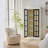 Freestanding Pantry Cabinet With Glass Door, Farmhouse Display Cabinets With Storage, Curio Cabinet With Lattice Window-595396813