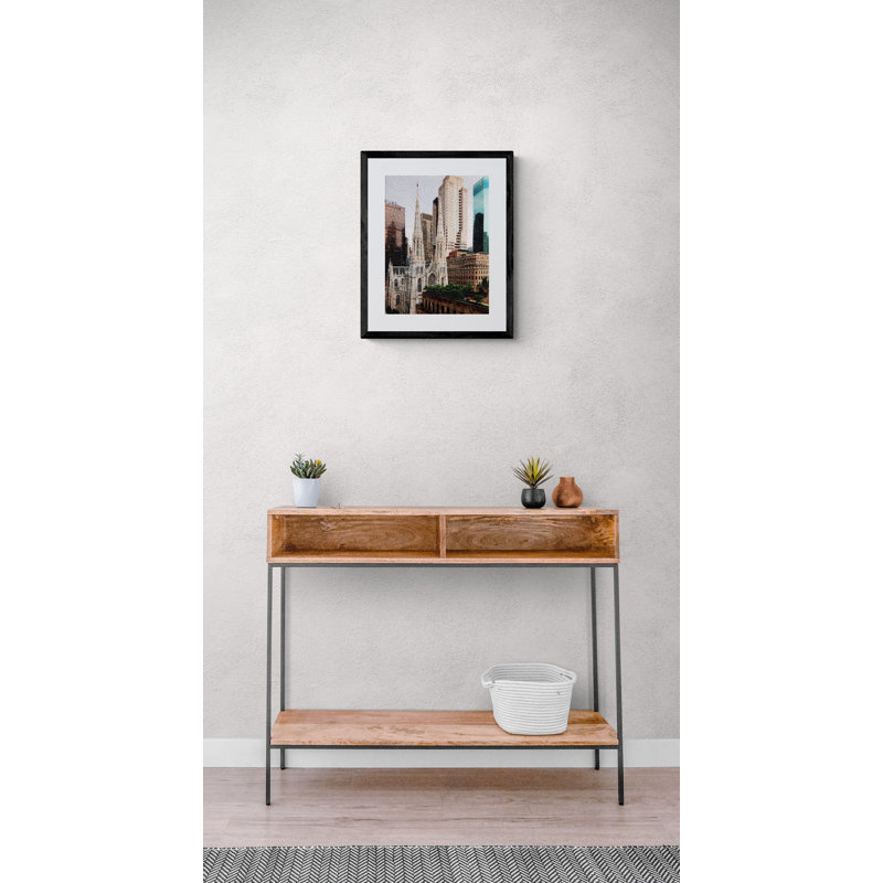 St. Patrick's Cathedral Print by Marilyn Henrion, Black Framed Paper, 21.25" H x 17.25" W