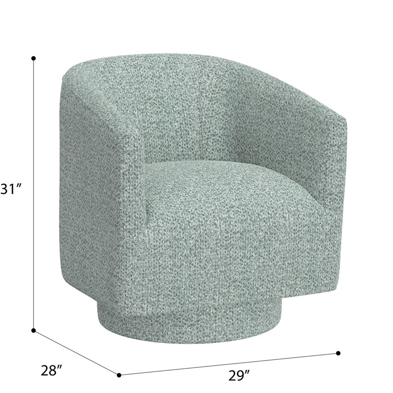 Fauteuil d'appoint pivotant, Menthe